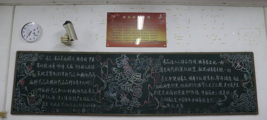 珍爱生命主题黑板报评比活动