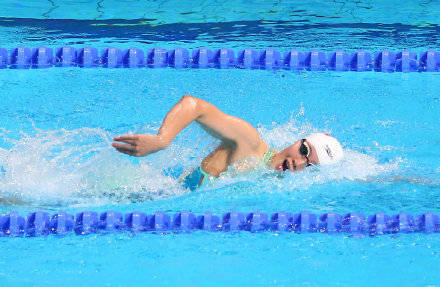 天津|游泳女子4x200米自由泳接力联合队夺冠 天津游泳队再添一金