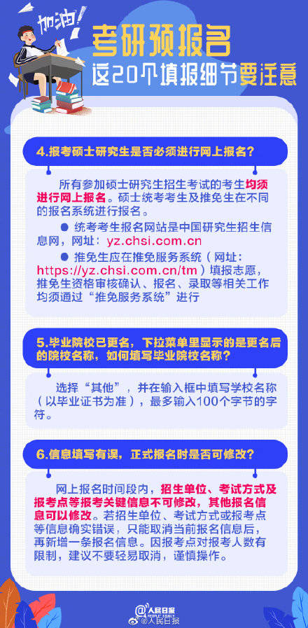 备考|20个填报细节转给考研的小伙伴，备考加油！