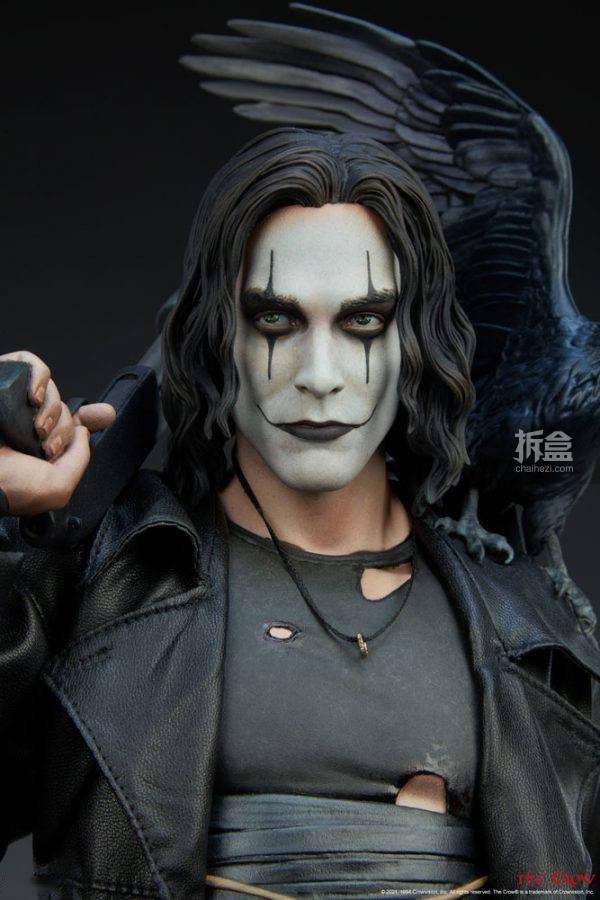 乌鸦|SIDESHOW 惊悚电影 乌鸦 THE CROW 300801 雕像