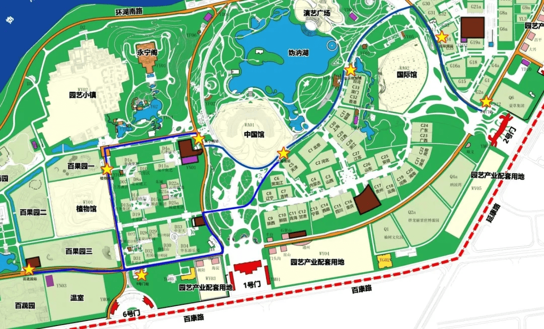 北京世园公园游览图图片