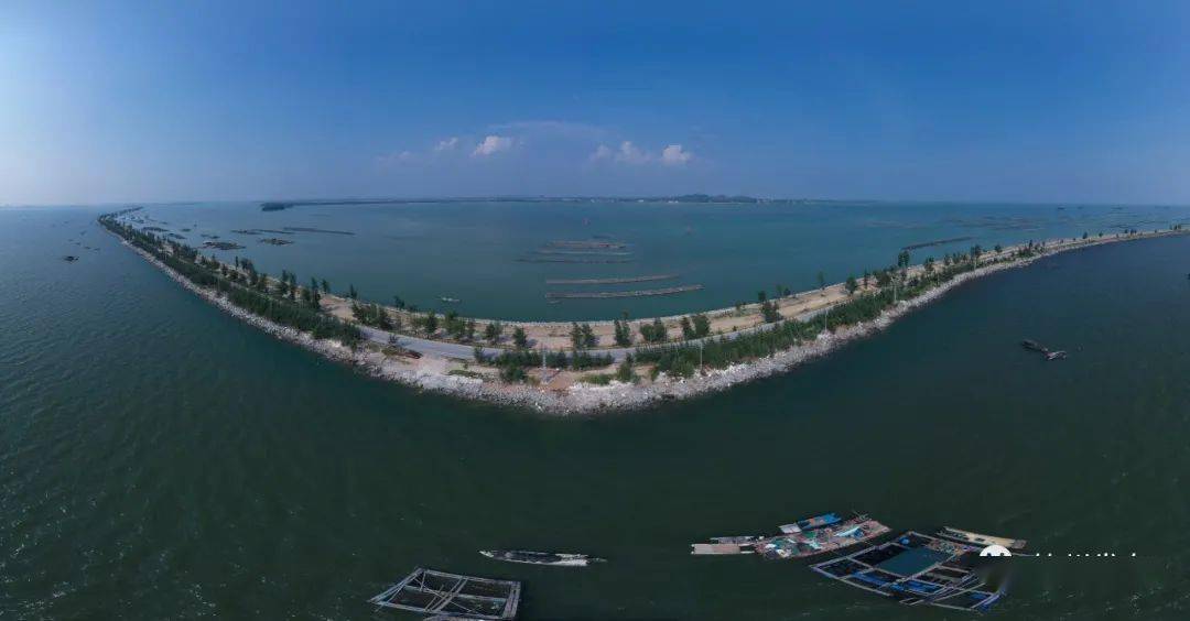 三墩沙上建一条入海公路根据钦州市北部湾中华白海豚研究保护与生命