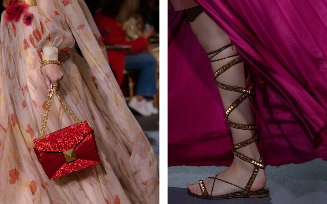 廓形 Valentino 2022 春季系列发布,刺绣、蕾丝、印花…… 尽显高级!