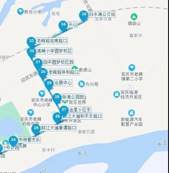 安庆411路公交车路线图图片