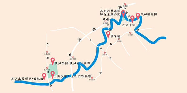 苏州河线路图图片