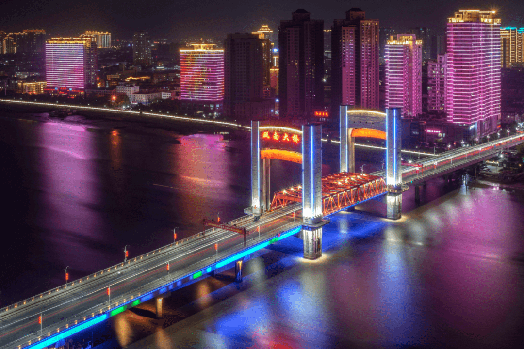 鳌江夜景图片