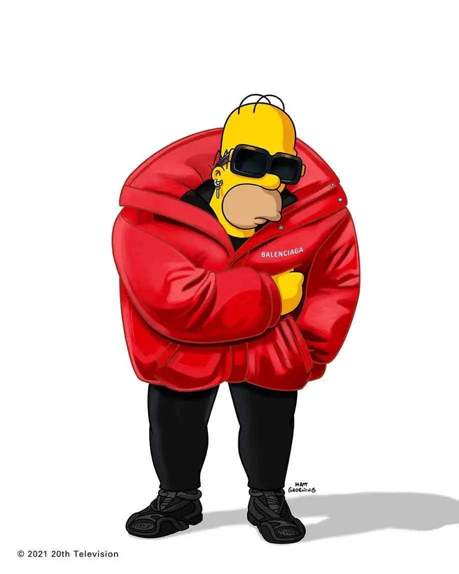 系列 动漫服装秀梦幻联动!Balenciaga邀请辛普森一家来走秀,时装秀甚至被包装成了短片的首映礼……