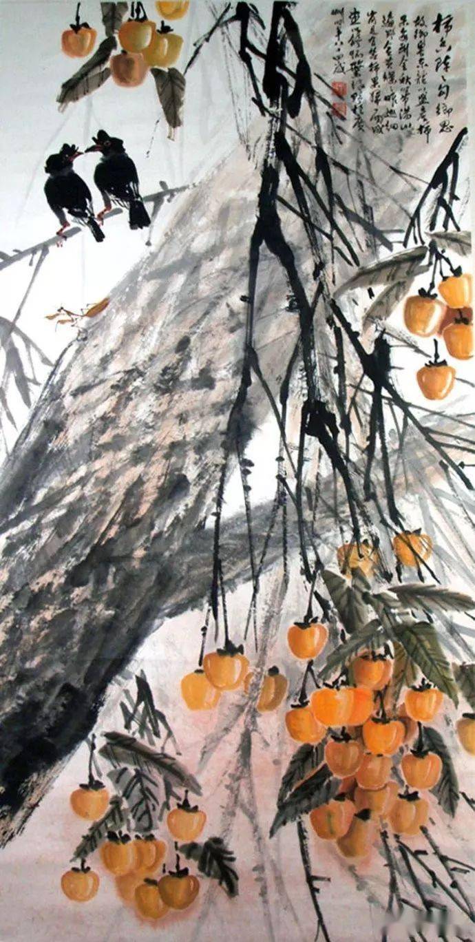 叶绿野花鸟作品欣赏