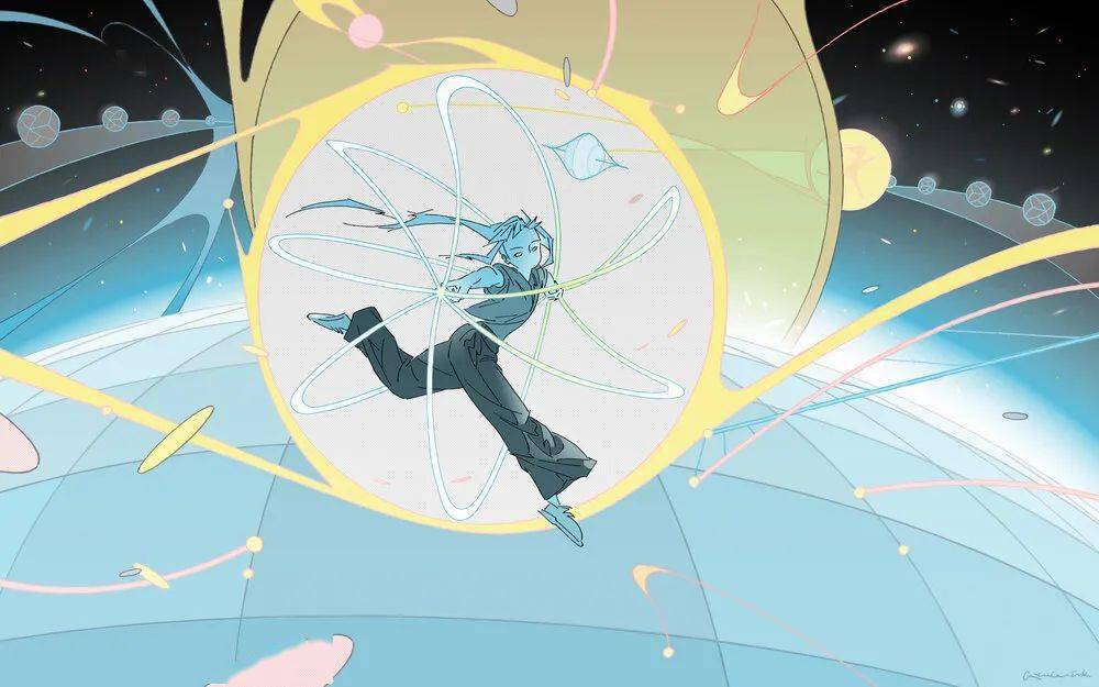 Genie 插画 | 未来主义也能唯美？空灵少女的梦幻世界