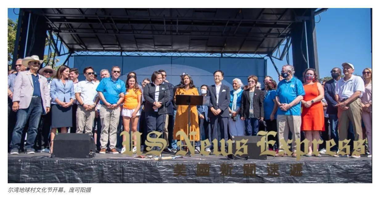 图说美国万人空巷庆多元文化尔湾地球村文化节盛况空前