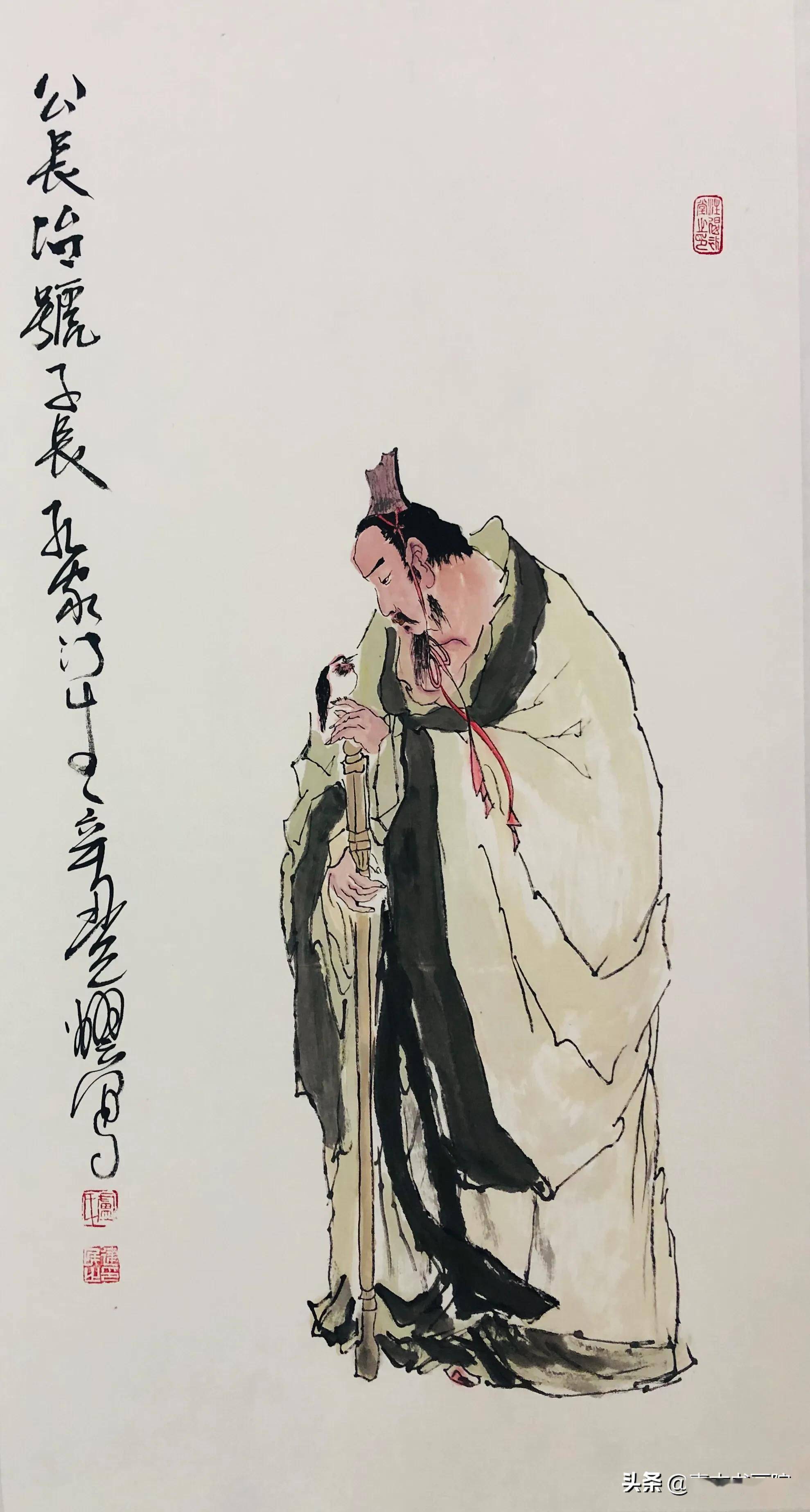 卢建民儒家国画人物