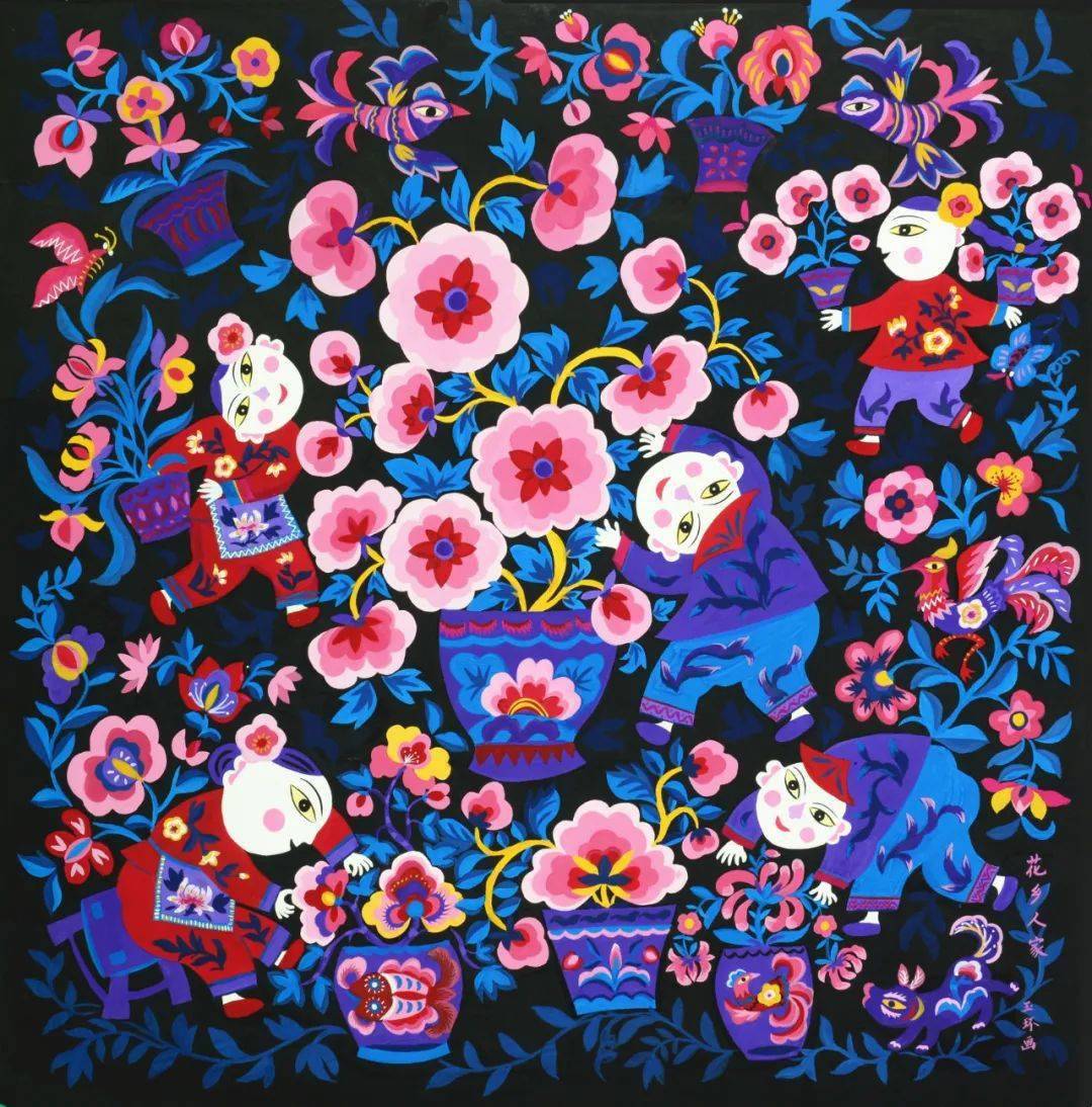 漳平农民画家:创画作 庆丰收 感党恩