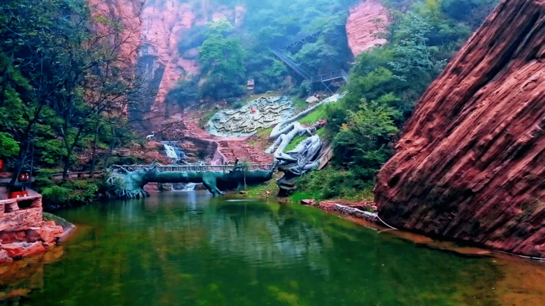 一起去沕沕水生態風景九龍峽景區邢臺沙河王硇村打卡絕美秋景