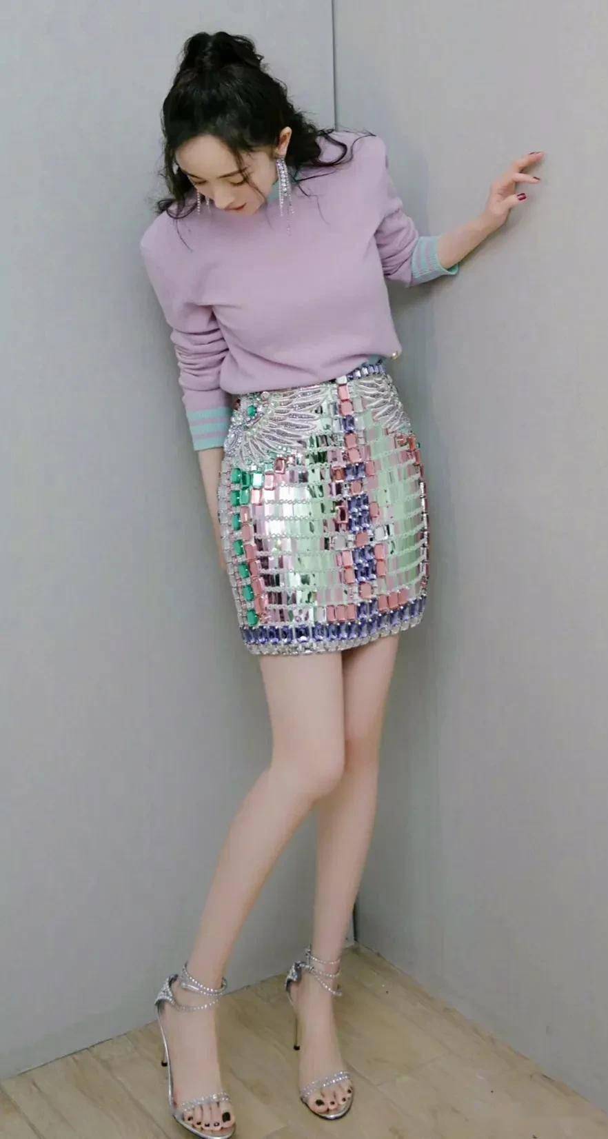 杨幂杏子梢头香蕾破