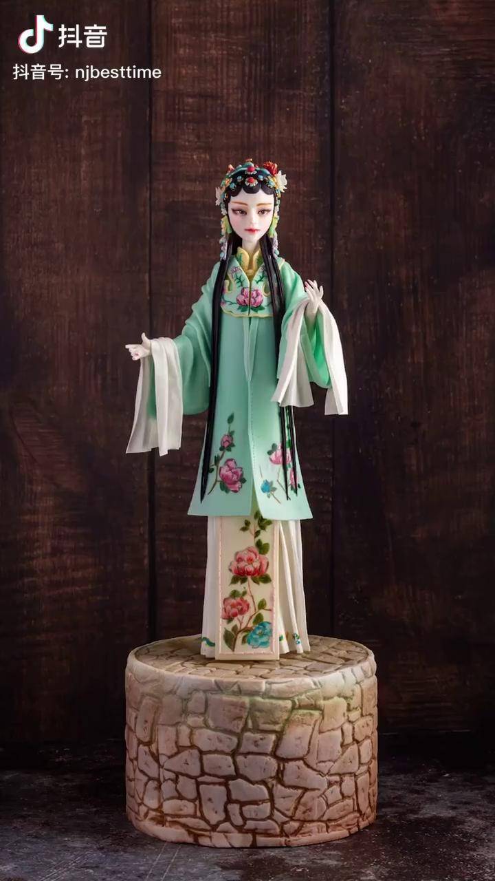 古风翻糖人偶从画里走出来的古风美人翻糖蛋糕翻糖人偶翻糖培训