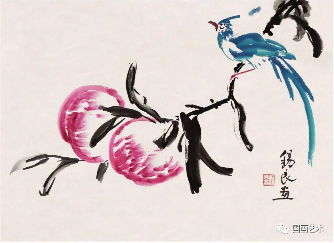 邓锡良 花鸟册页欣赏