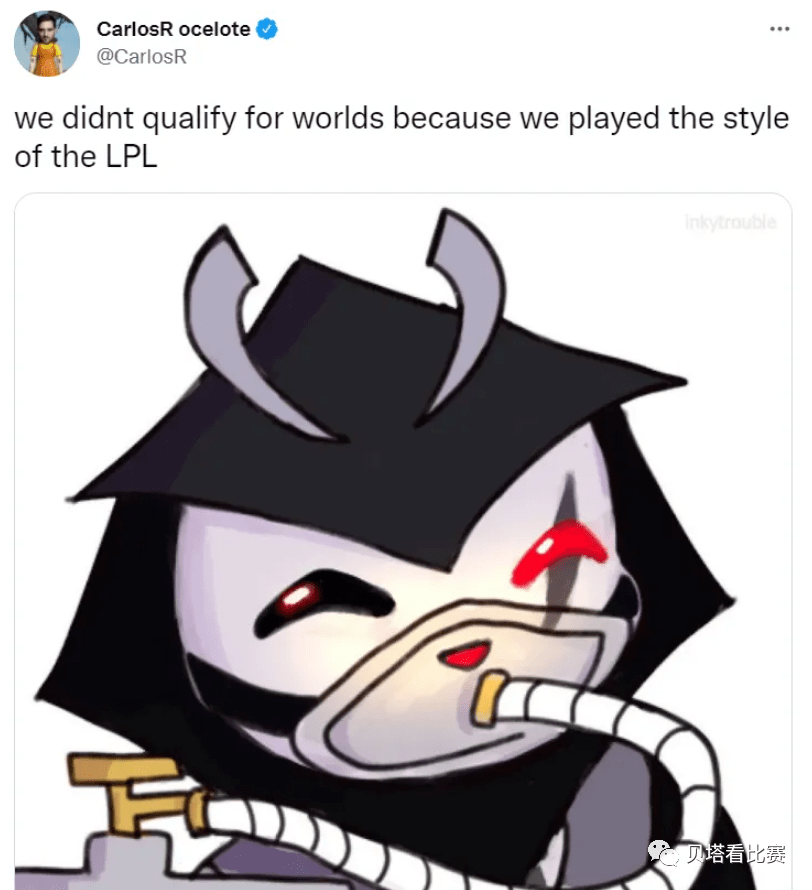 g2老板的推特内容如下,他表示:我们没能晋级世界赛,是因为我们打的是