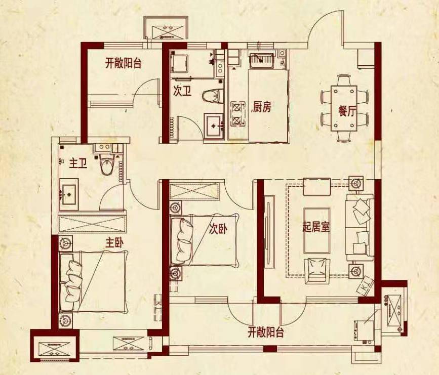 赠送面积大还能"变形 西海岸这个热销楼盘户型就是这么拽!