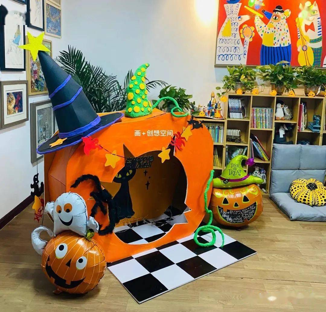 万圣节幼儿园这样布置简直太搞怪啦创意满满环创分享