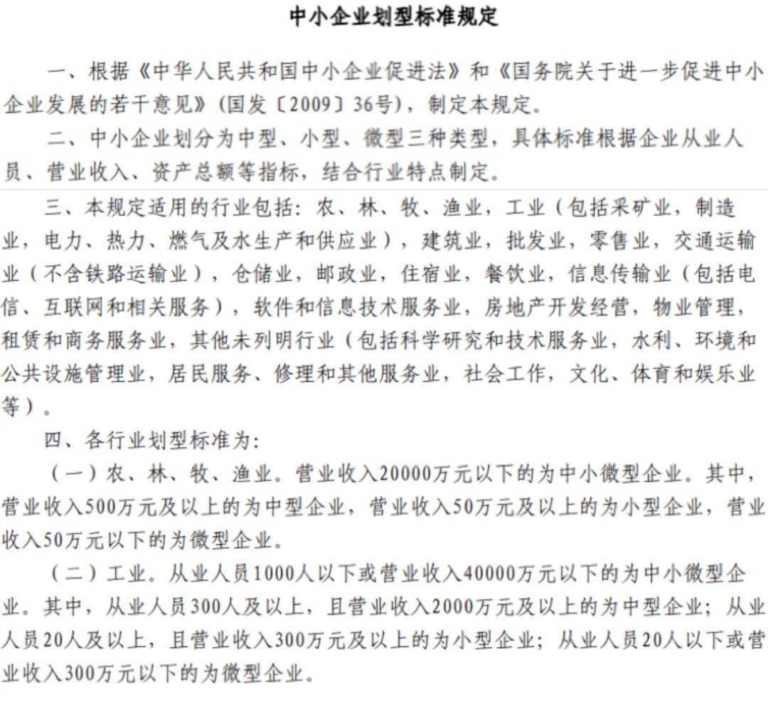 批发行业规模认定标准最新