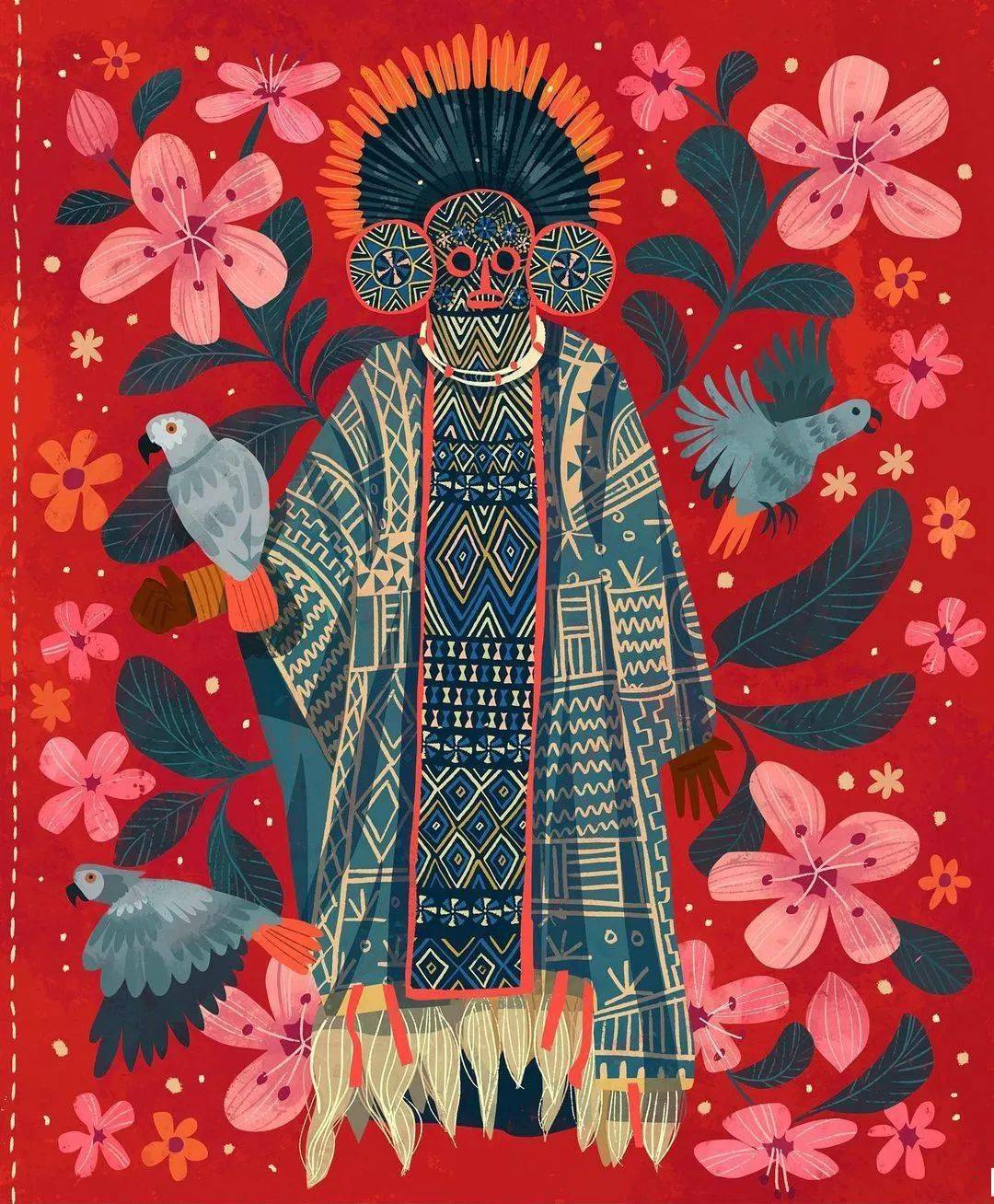 荞头插画分享第308期印度插画师chaayaprabhat