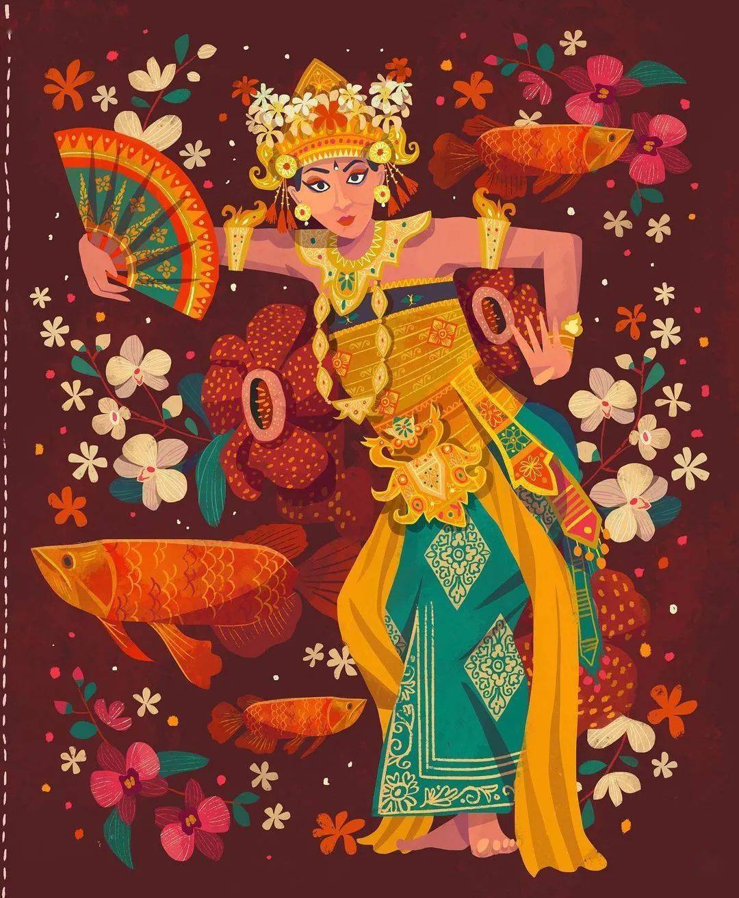 荞头插画分享第308期印度插画师chaayaprabhat