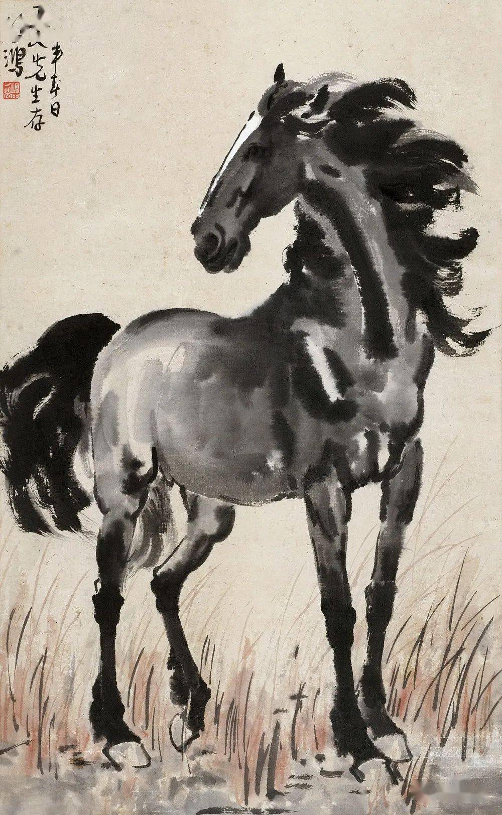 徐悲鸿画马马蹄比女人的高跟鞋还难画高清70图