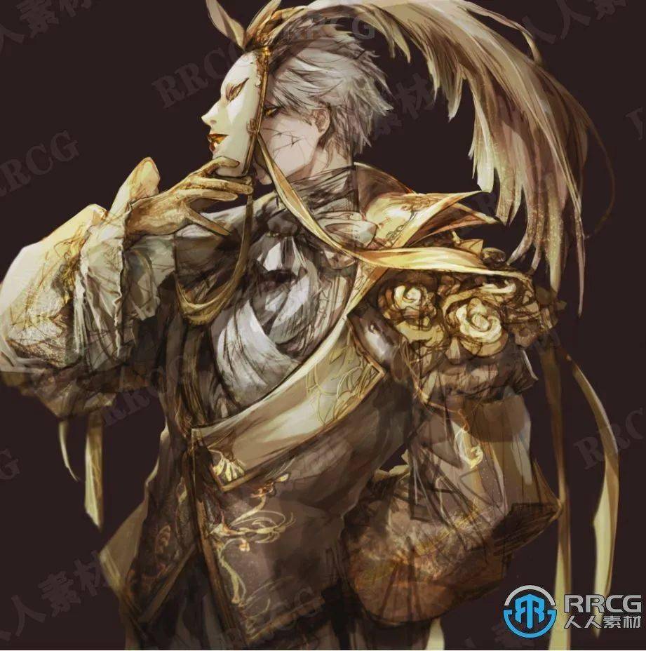 韩国画师haban古韵风格二次元漫画角色原画插画集_人人