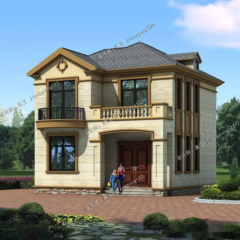 810米二层农村小别墅4款经典小户型18万就能建回家