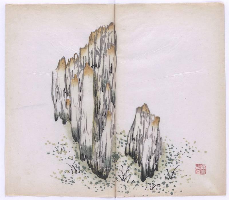 米万钟|吴山之上“赏石记”，看明清绘画中的叠山置石