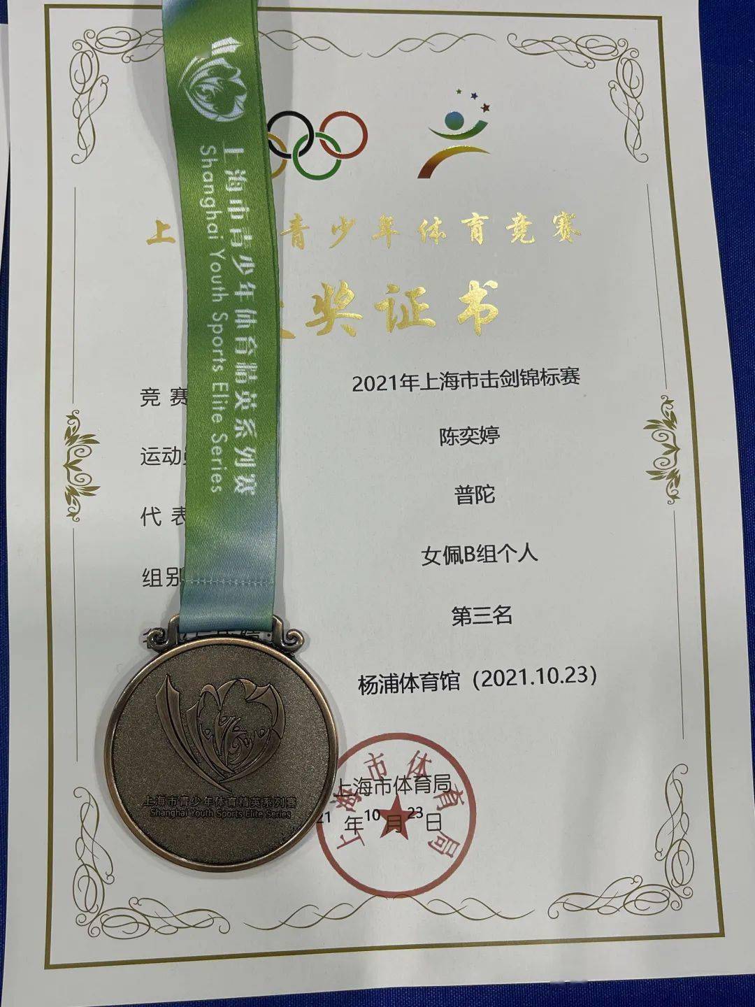 喜报我校击剑队在市击剑锦标赛中获得佳绩