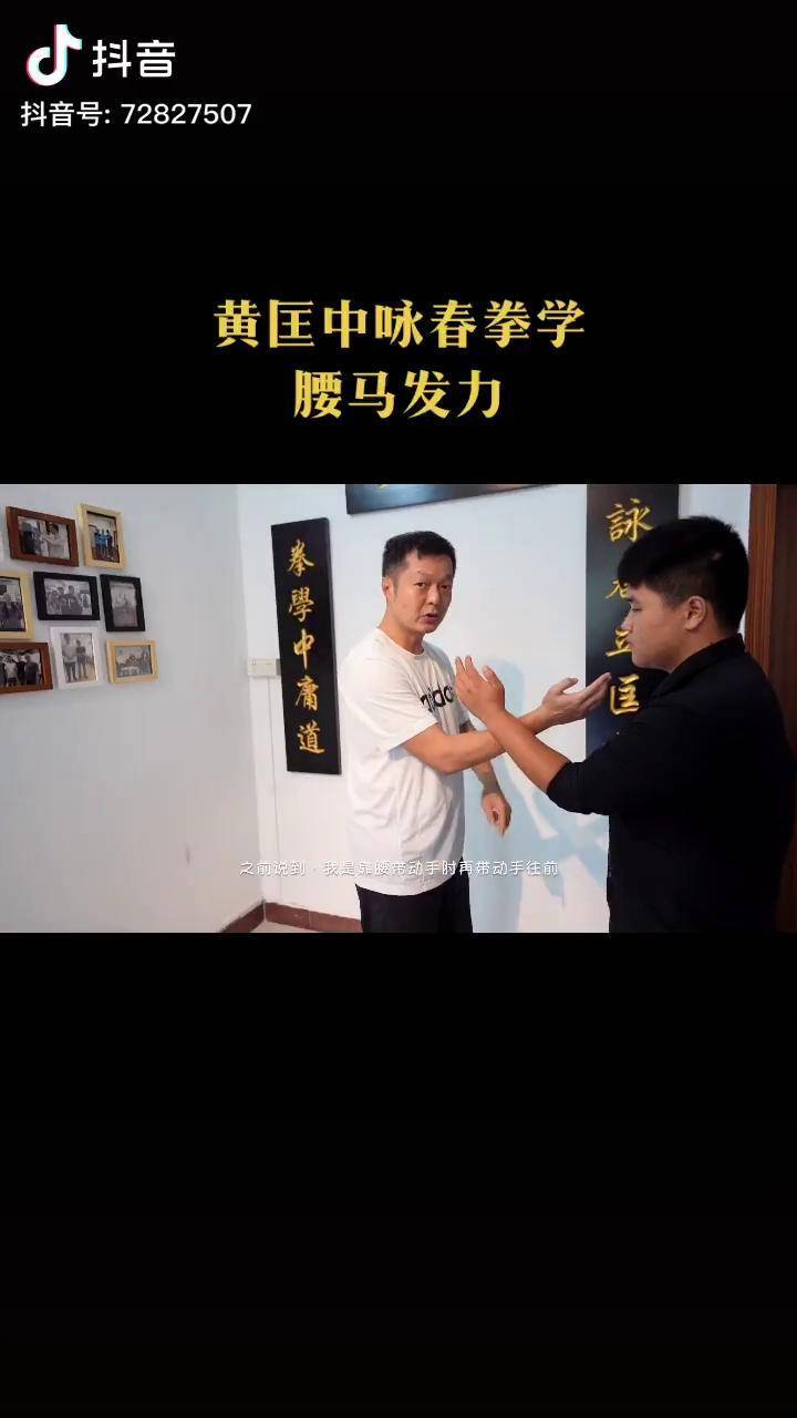 黄淳梁黄匡中咏春师傅讲解腰马发力