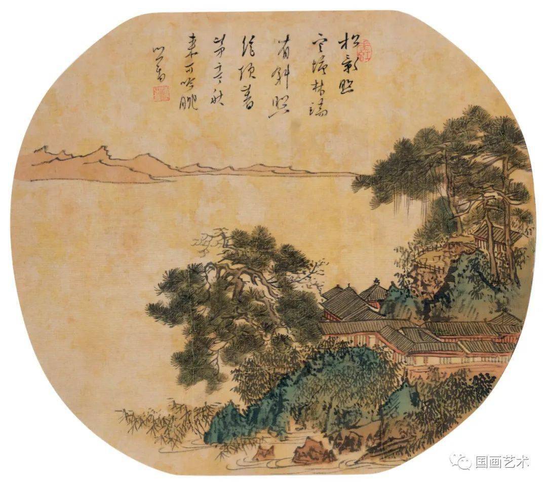 旧王孙笔下的秋景山水，明净宁静(图13)