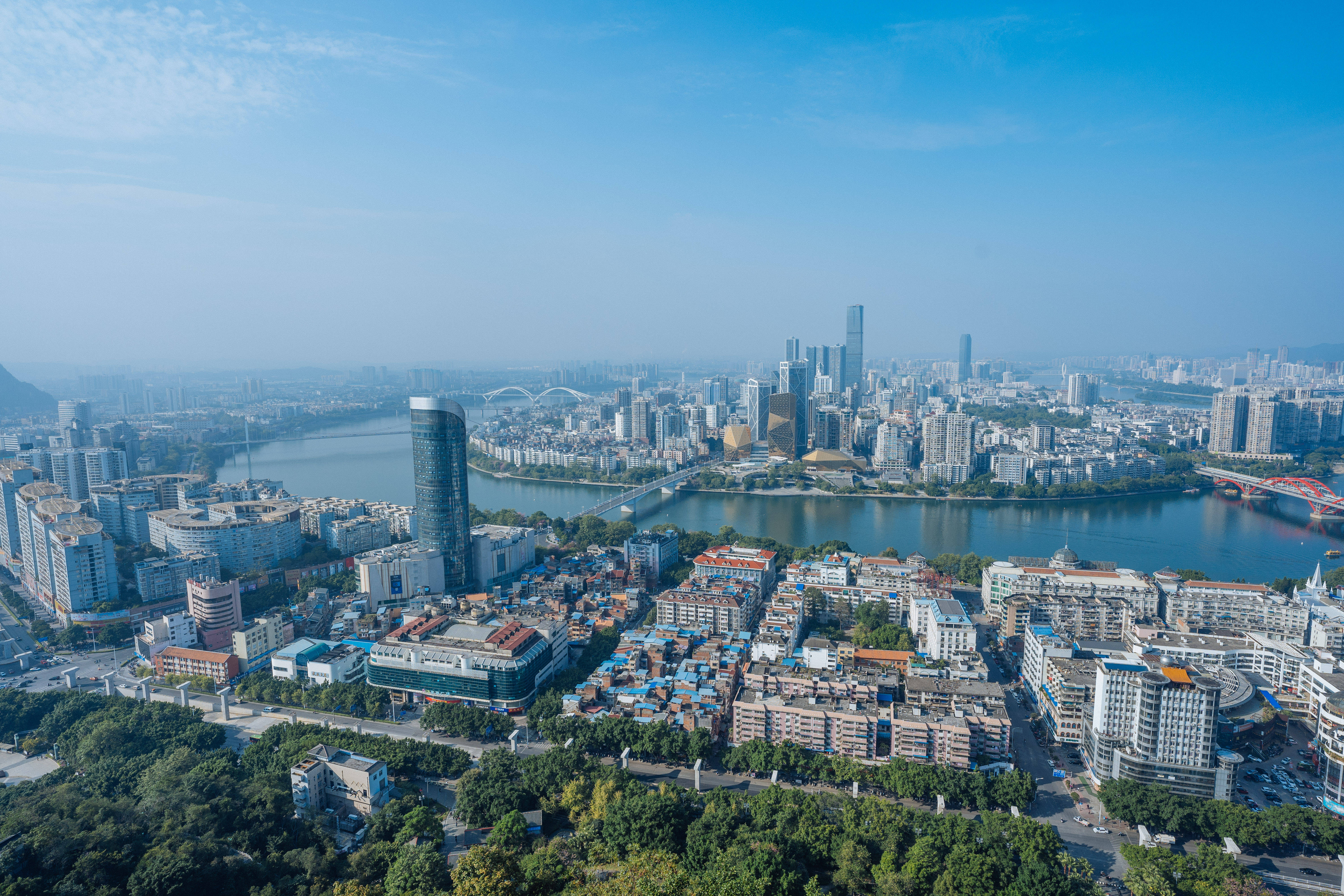 柳州马鞍山全景图片