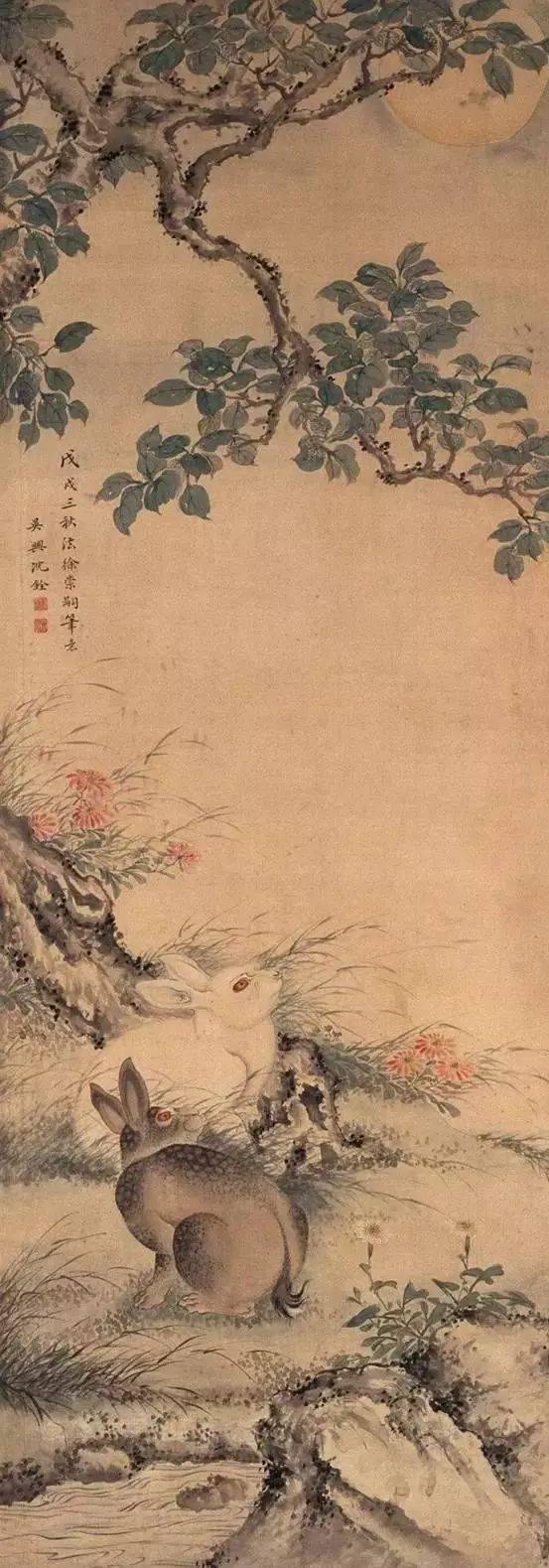 赵佶即宋徽宗芙蓉锦鸡图