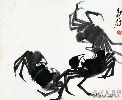 中華民国齐白石大師画集花鳥虫画 8枚付き肉筆手绘本物