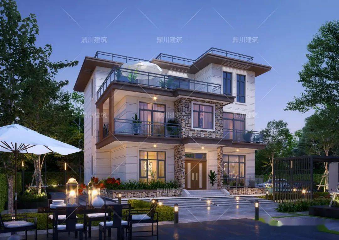 农村建房新篇章8090后最爱现代风别墅这三款时尚前卫居住体验赞