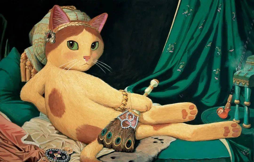 当猫咪成为世界名画的主角