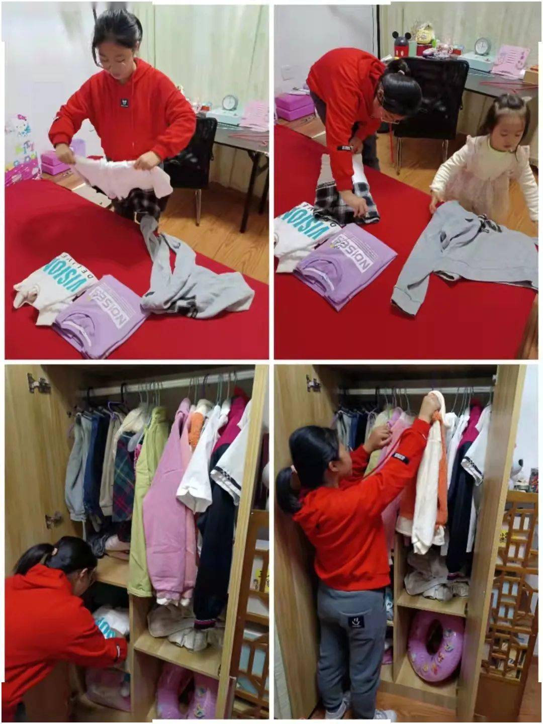 我会整理衣柜啦!实验小学五年级段开展家务劳动教育活动_生活