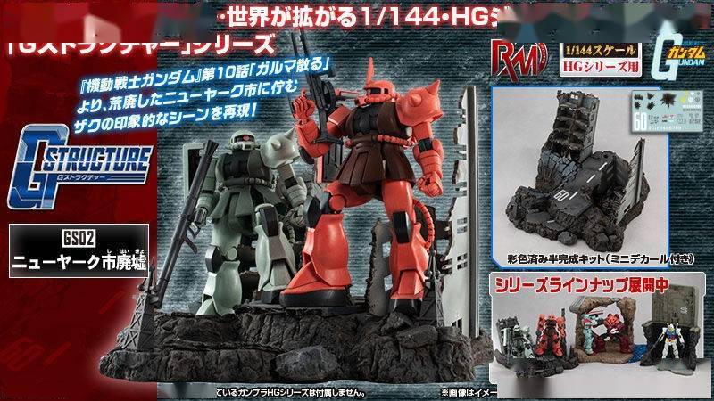 机动战士高达|模玩资讯：MEGAHOUSE RMS 机动战士高达 HG 1/144 情景模型