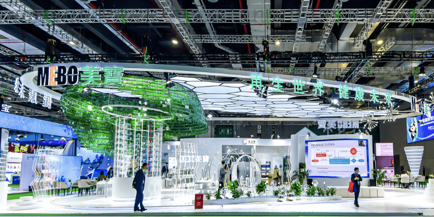 理念医药展台设计传递健康理念 | 进博会时间