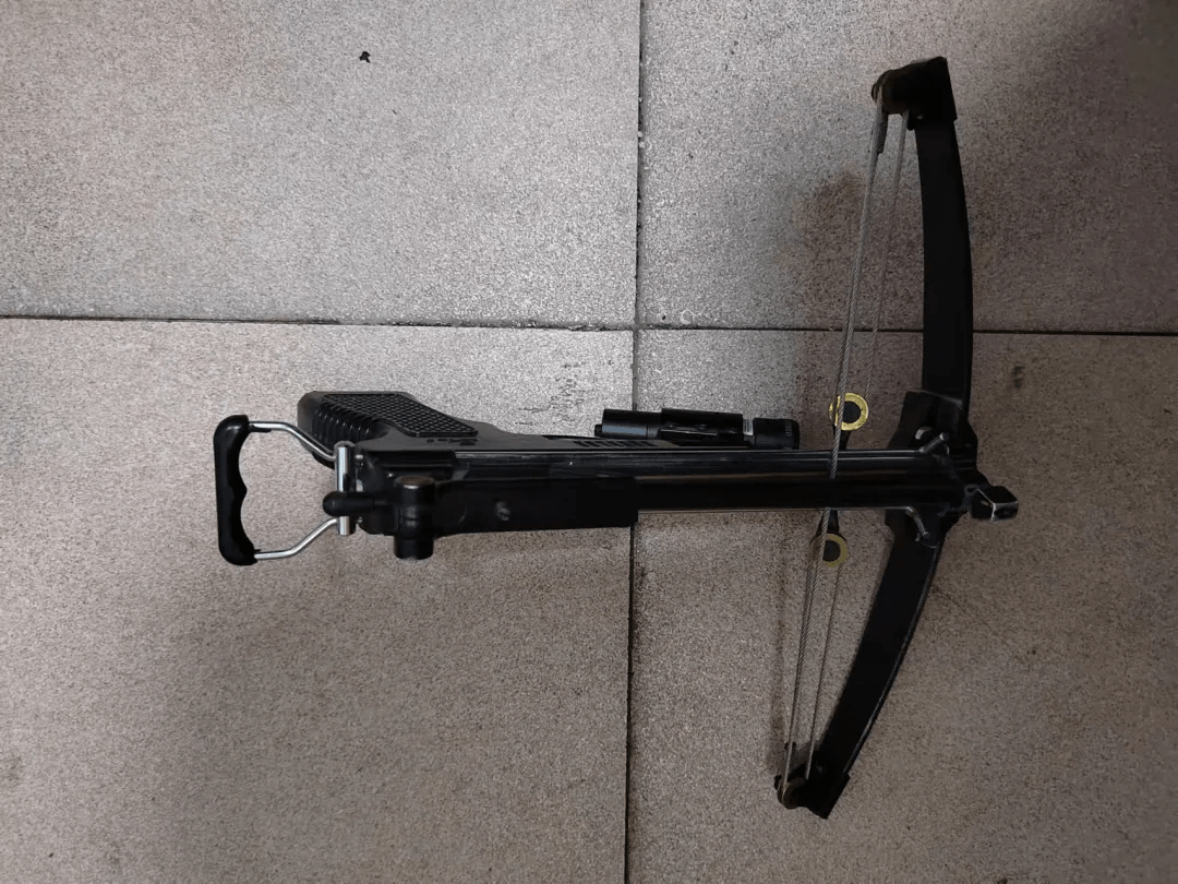 谢某使用的工具弩,毒针据谢某交代,其本是一家早餐店的老板,后因身体