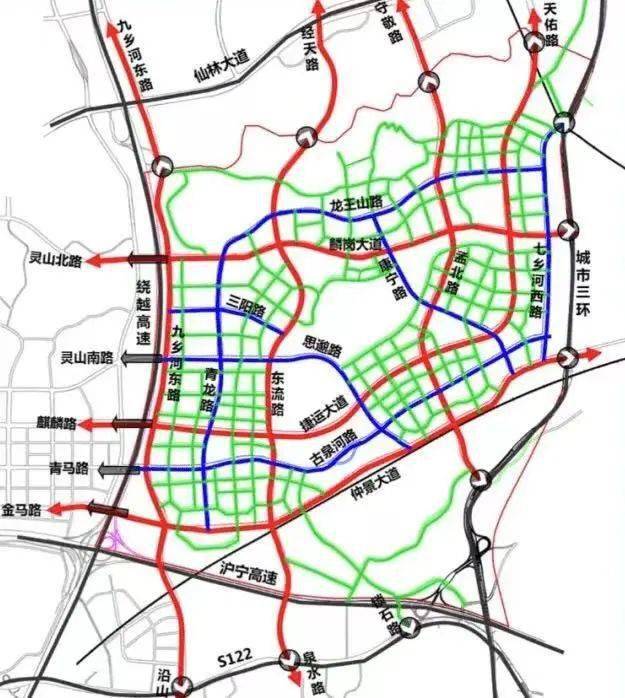 市规划资源局公示图在核心区,近期经天路南延(东流路)项目一标段正式