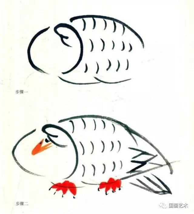 图文教程:芦雁写意画法