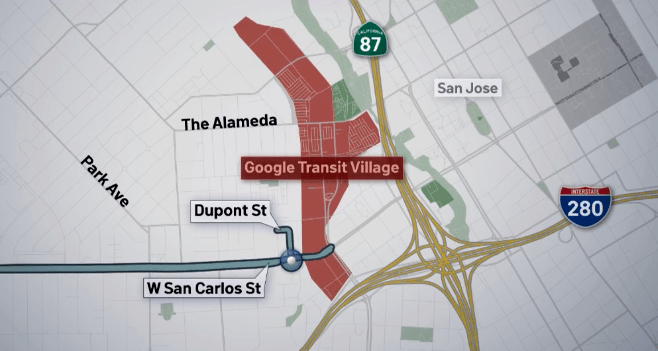 棒圣何塞市中心将新添1375套经济适用房谷歌带头筹建科技园区