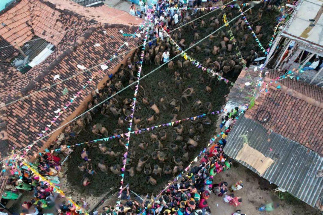 视频印度泼粪节又来啦参与者称牛粪治百病