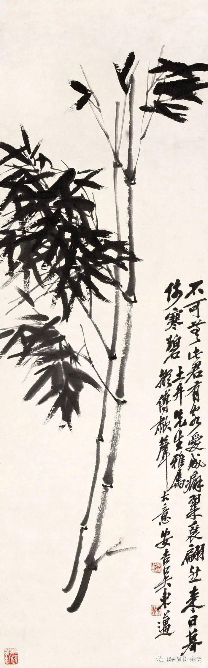 吴昌硕之子吴东迈花鸟国画作品精选