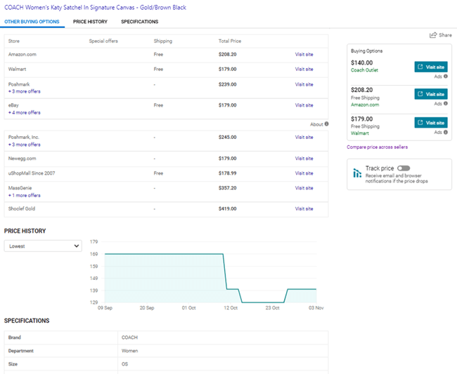 微软 Bing 推出网购全新功能：支持比价和查看销量