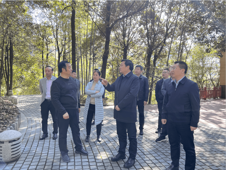 李小豹同志来咱丫山调研景区建设工作