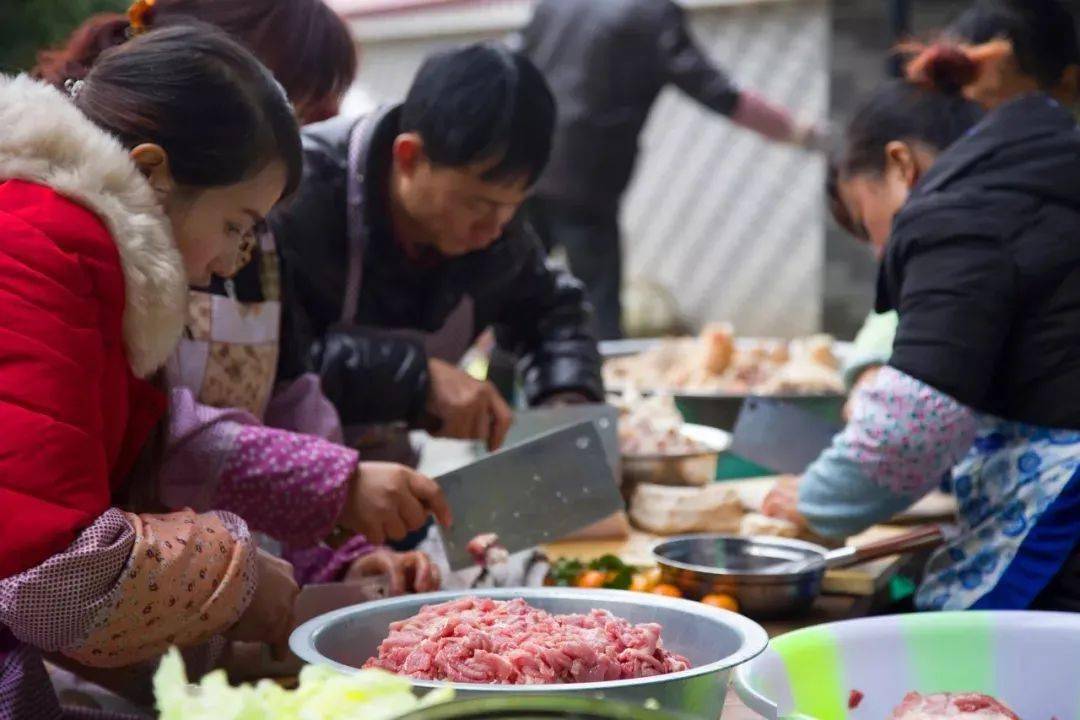 农村杀猪饭图片图片